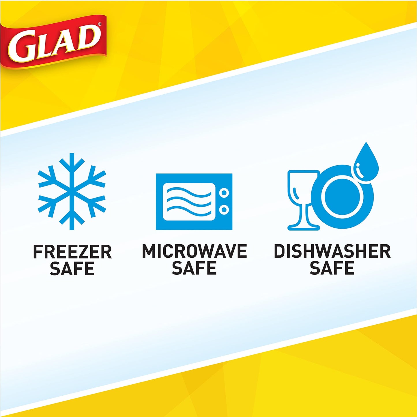GladWare 3-Count Deep Dish Food Storage Containers