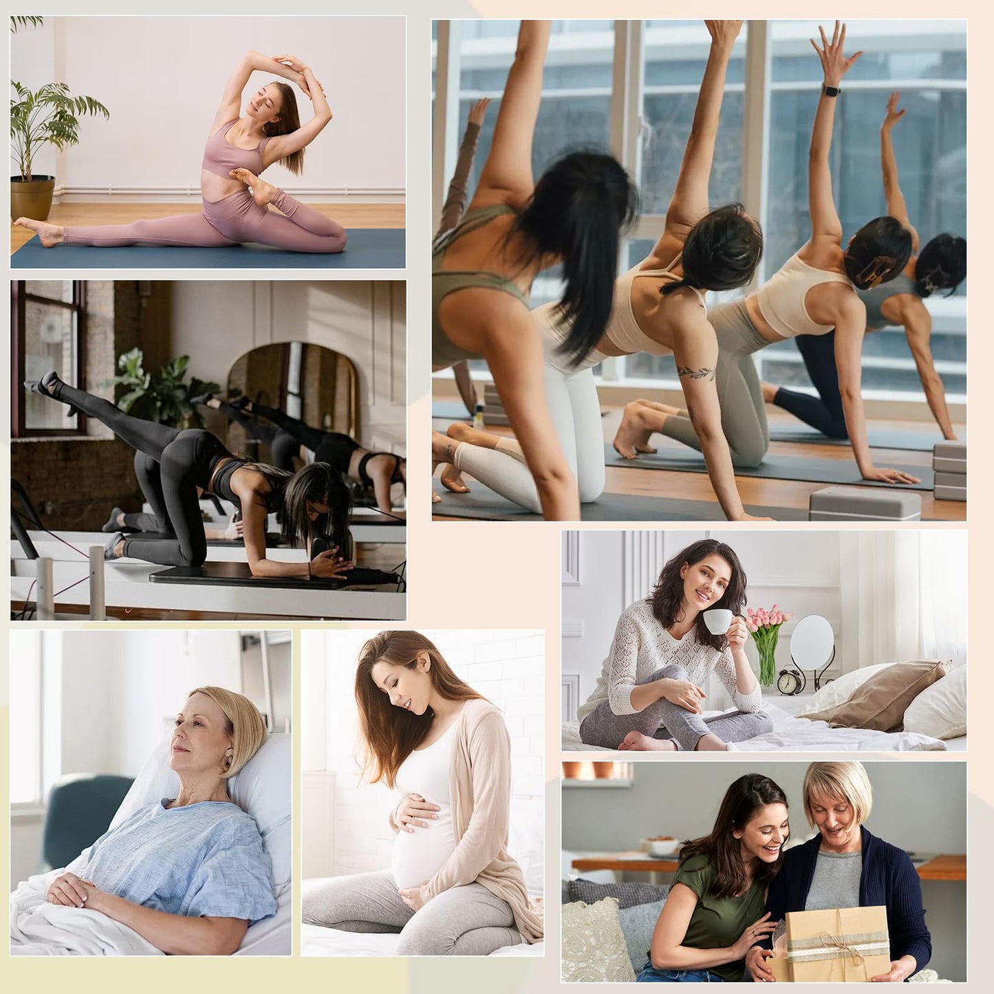 BISOUSOX Non-Slip Pilates Yoga Socks for Women