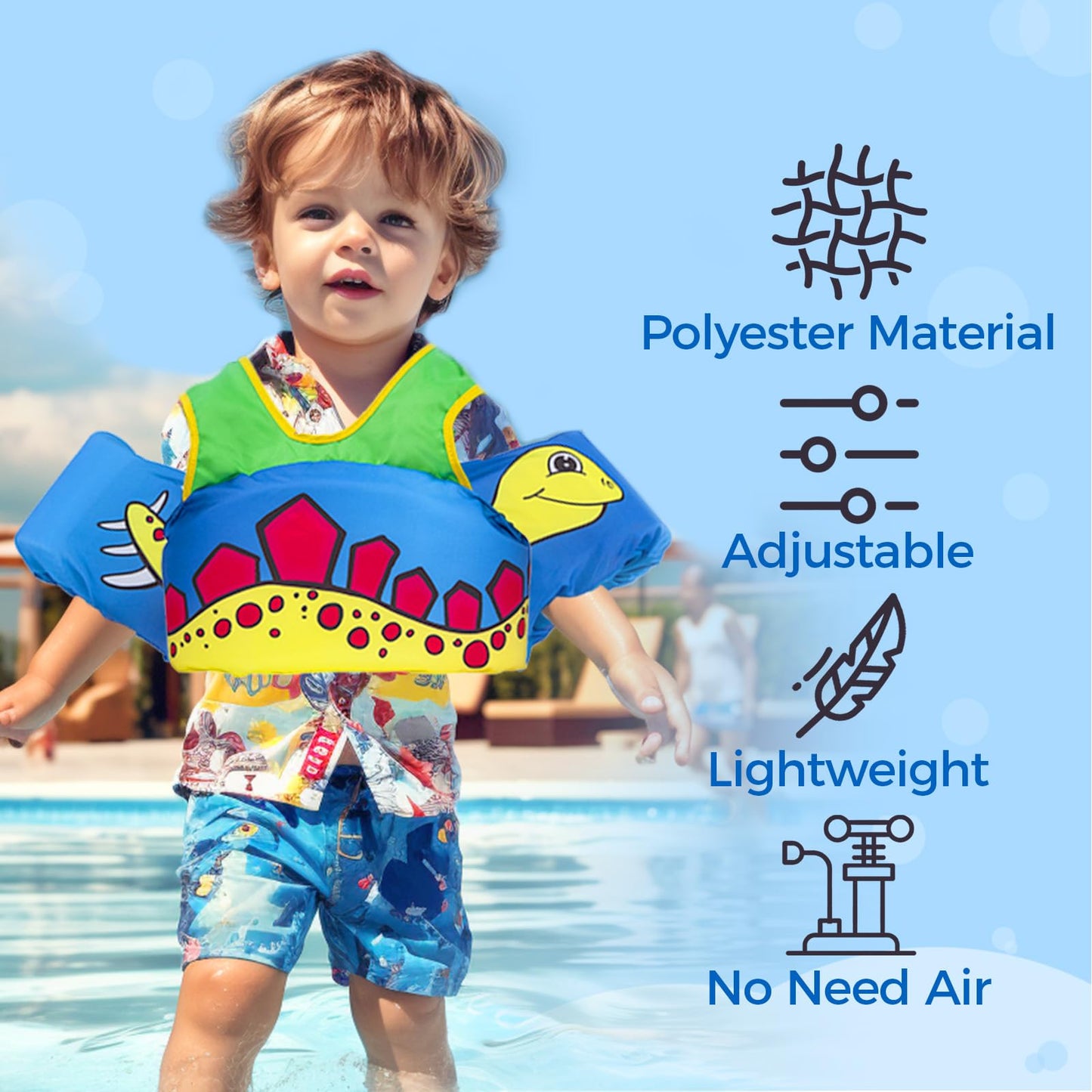 Body Glove Swim Life Vest for Kids 33-55 lbs