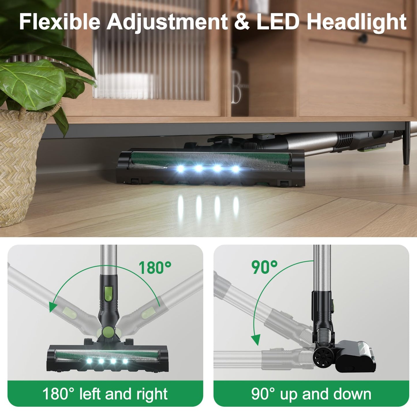 Cordless Stick Vacuum Cleaner with Powerful Suction