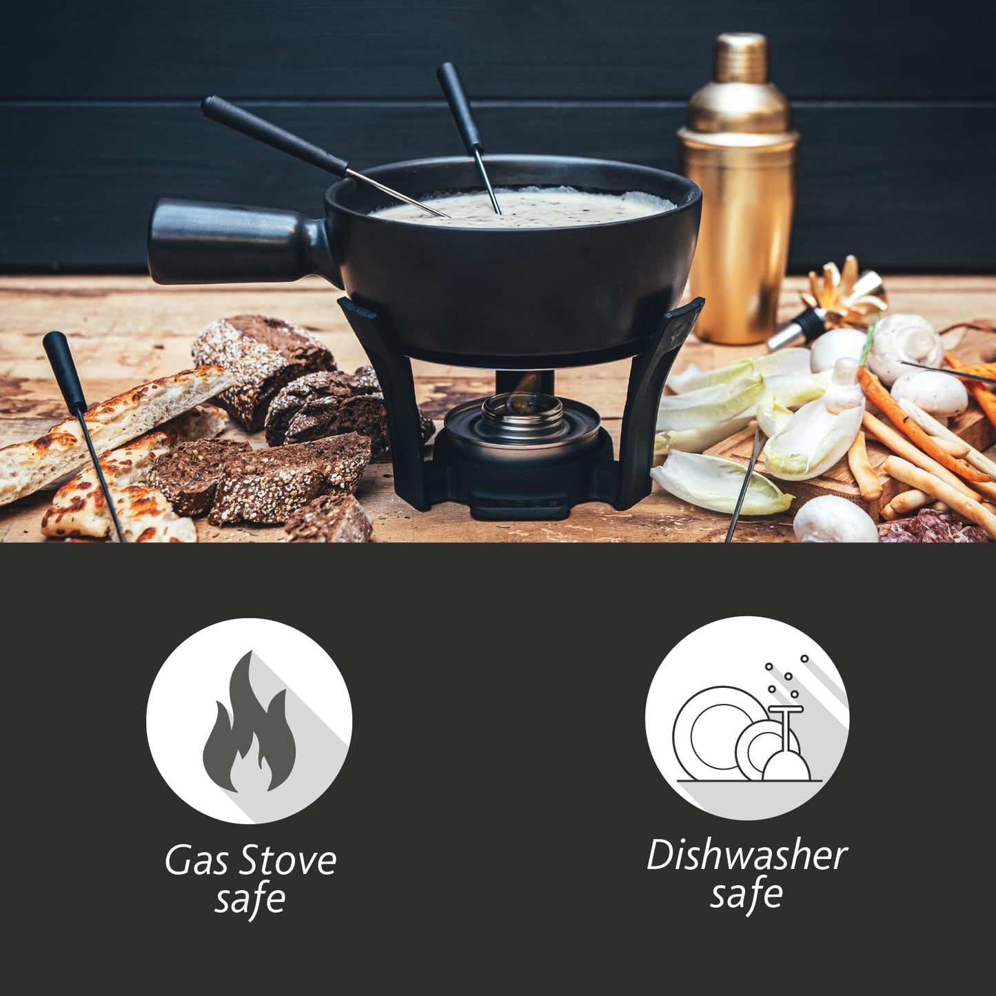 BOSKA Cheese Fondue Set for 4 Persons