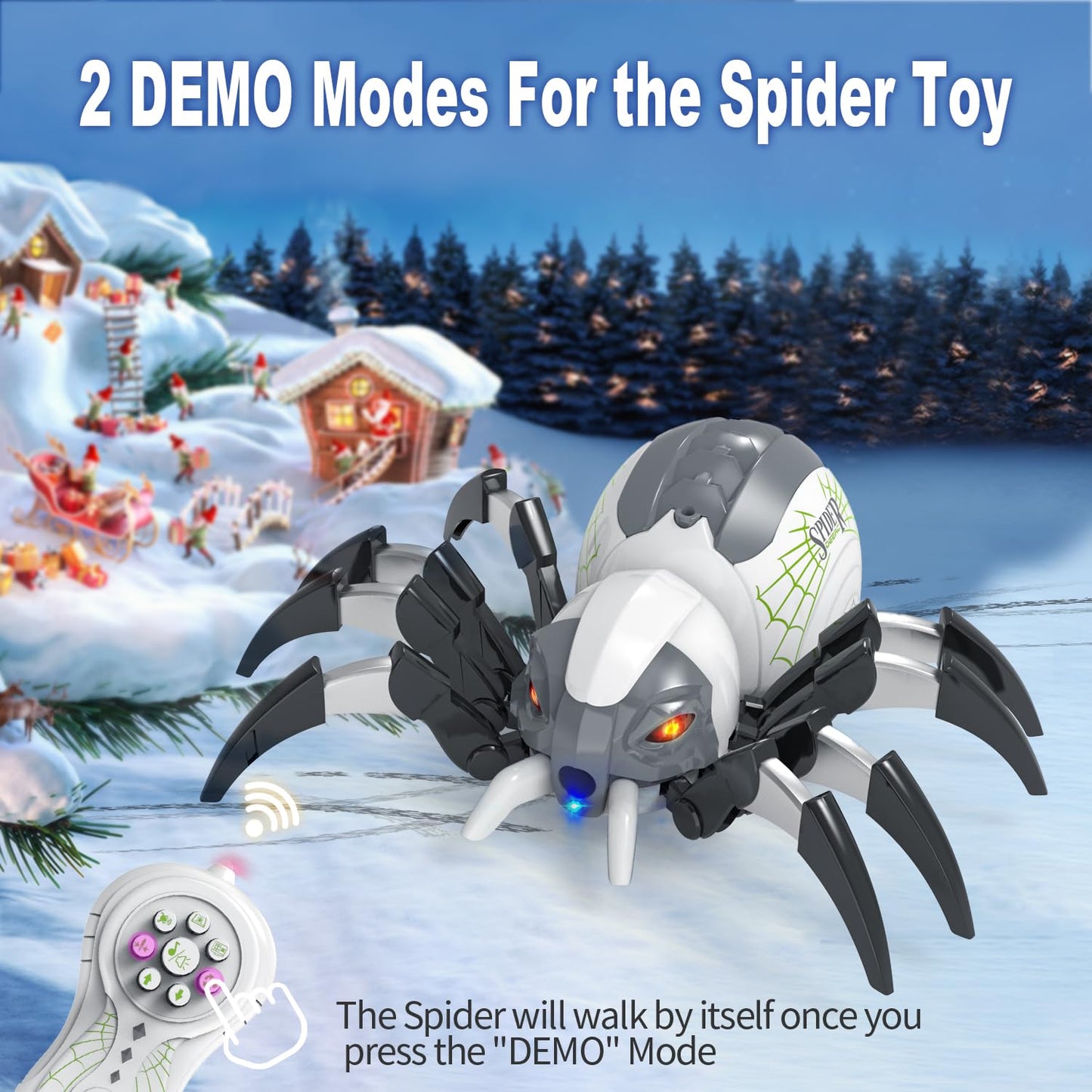 DEERC Remote Control Spider Robot Toy for Kids