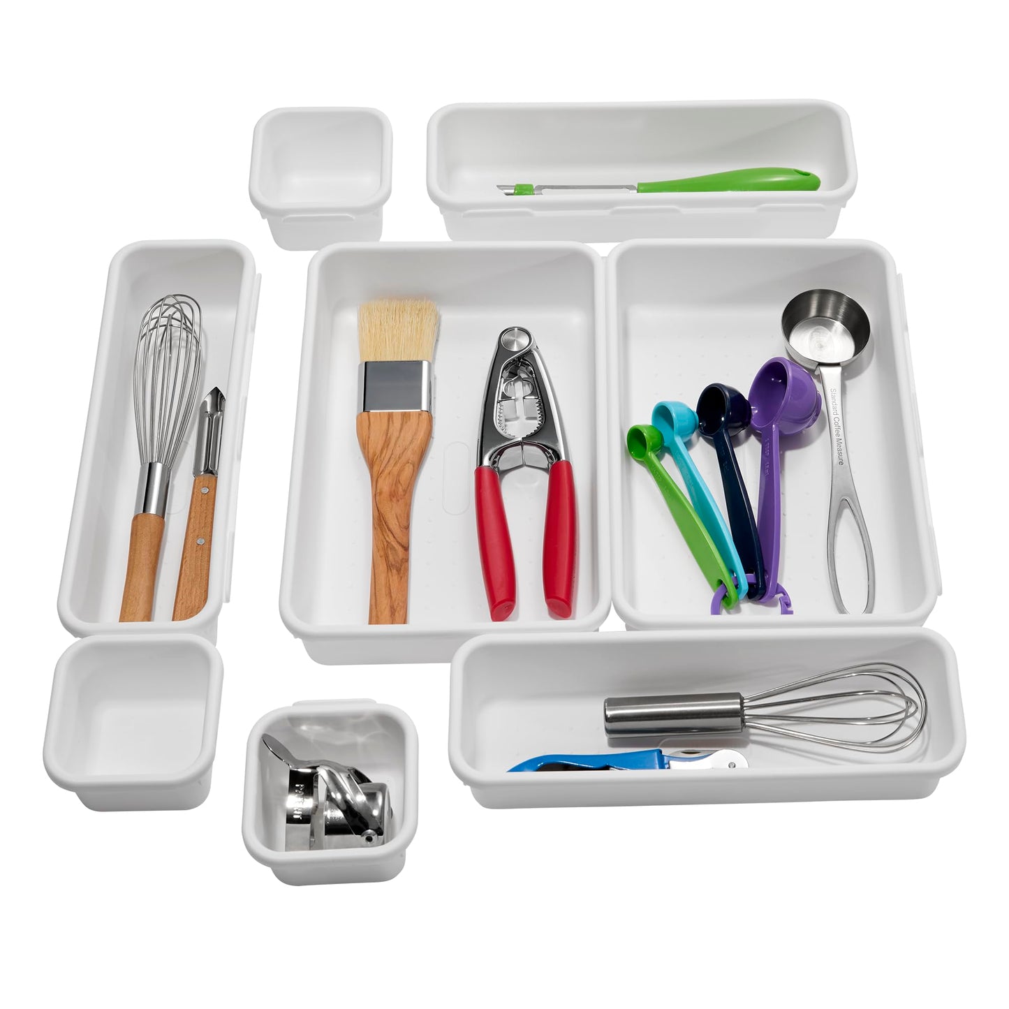 madesmart 8-Piece Customizable Drawer Organizer Set