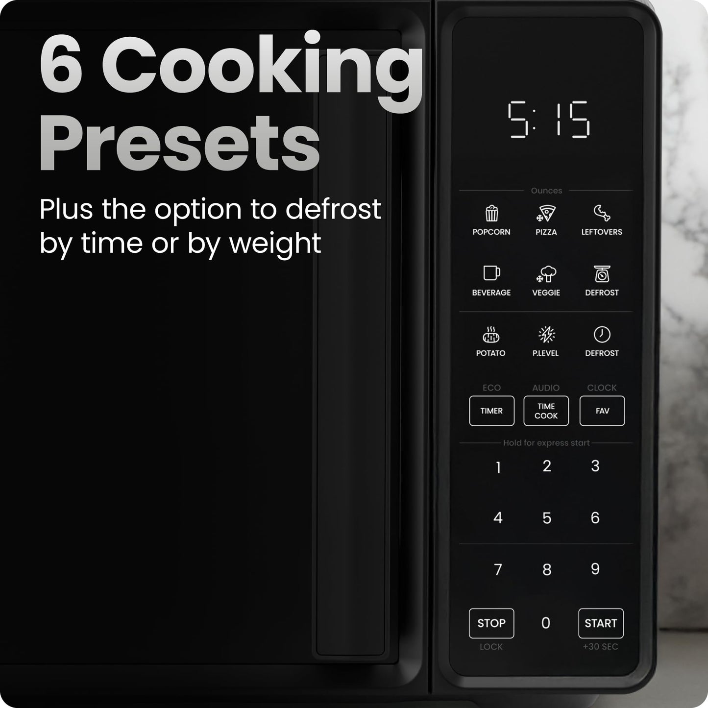 Chefman 0.7 Cu. Ft. Microwave Oven with Presets