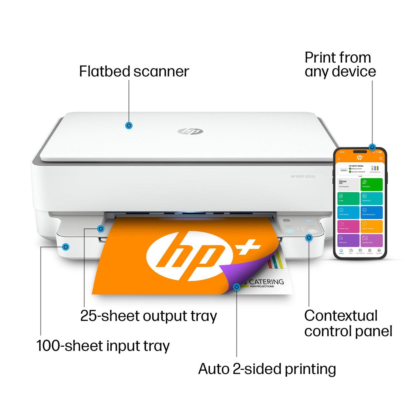HP ENVY 6055e Wireless Color Inkjet Printer
