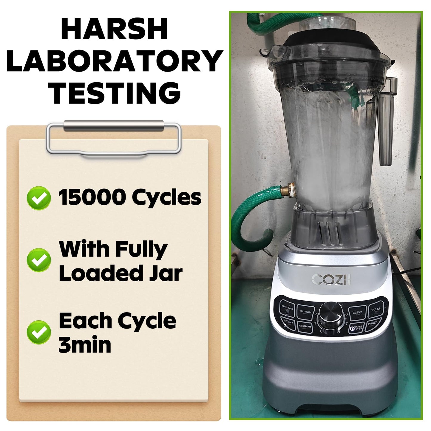 2000W Commercial Blender with 64 Oz Pitcher