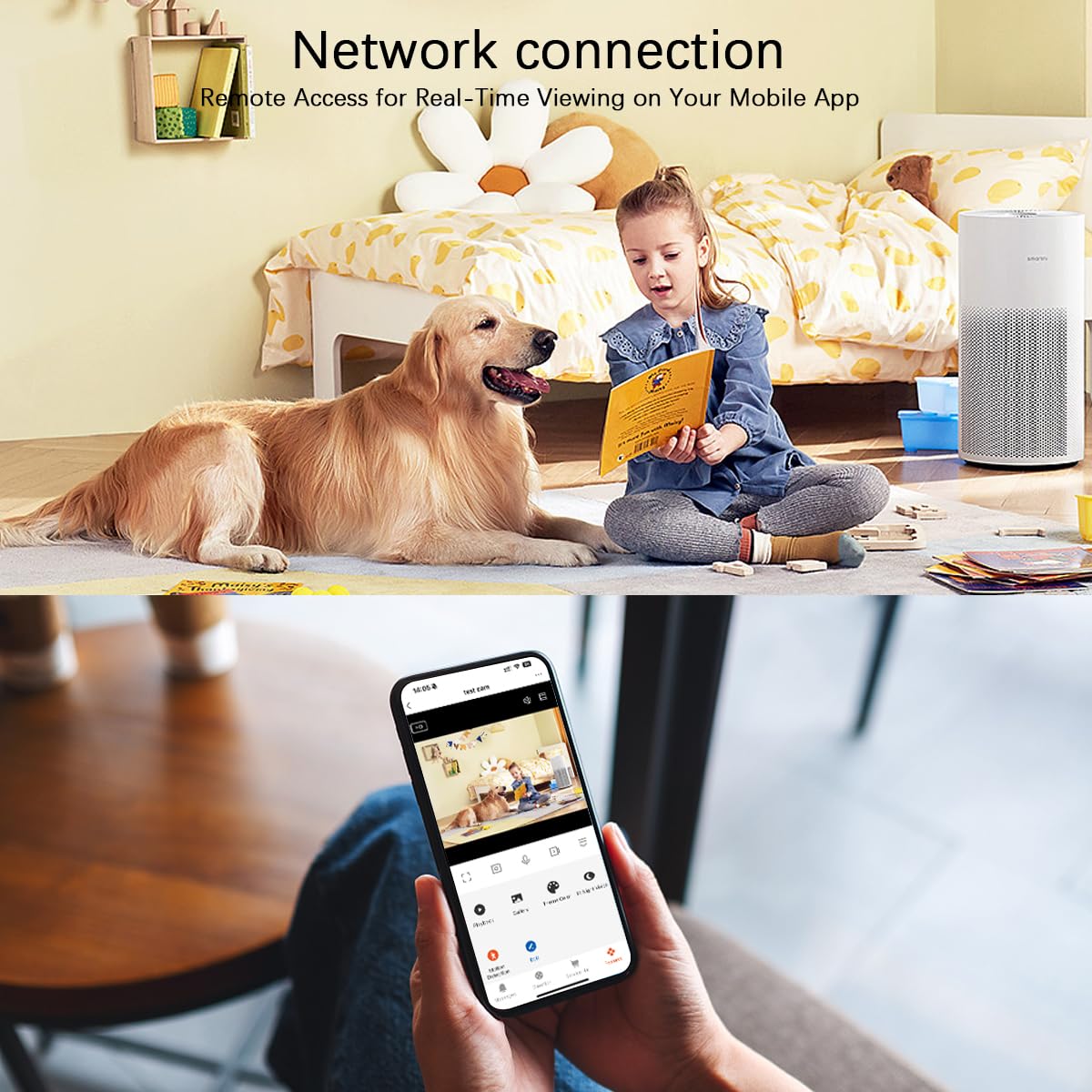 1080P Indoor Security Camera with Motion Detection