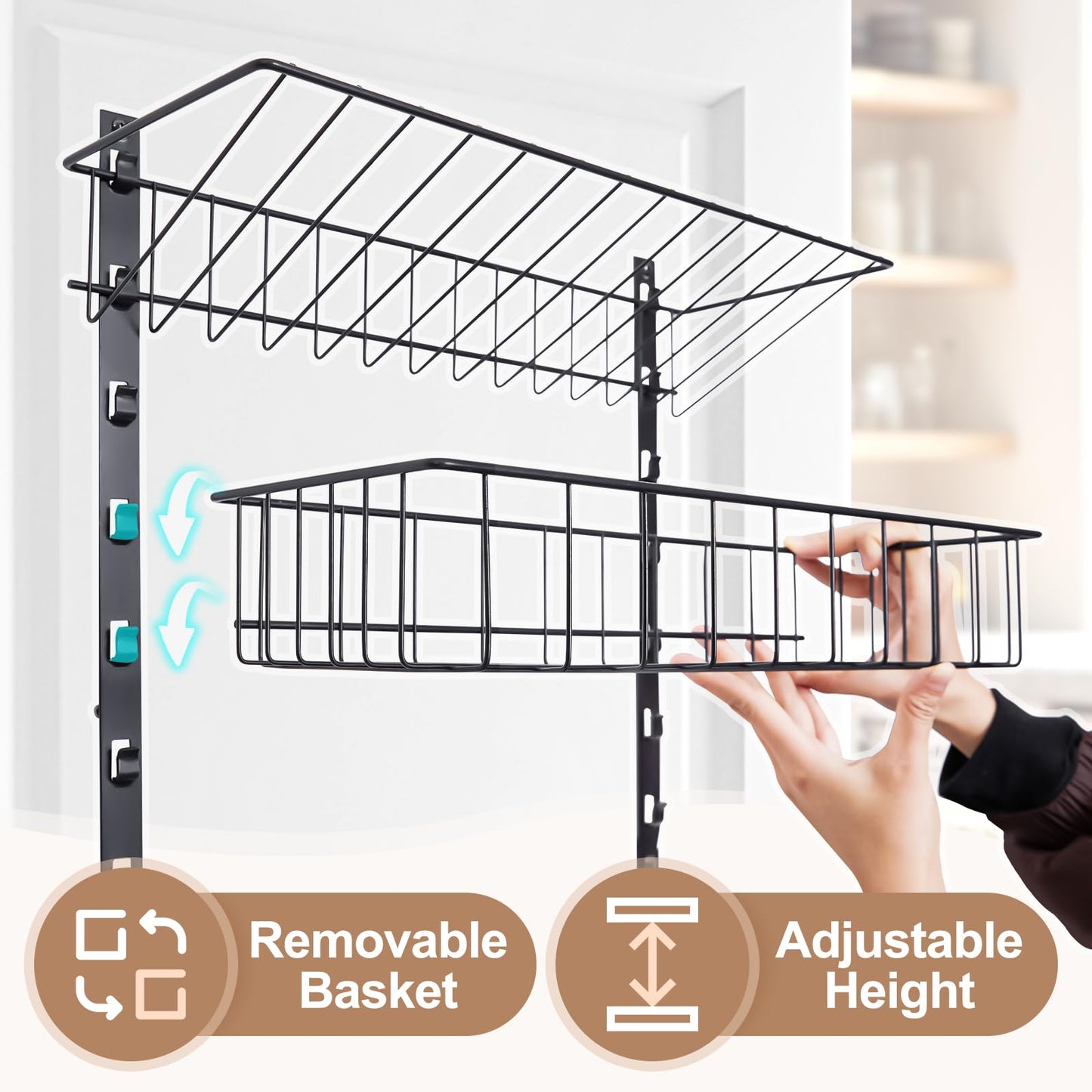 6-Tier Spice Rack Wall Mount Organizer
