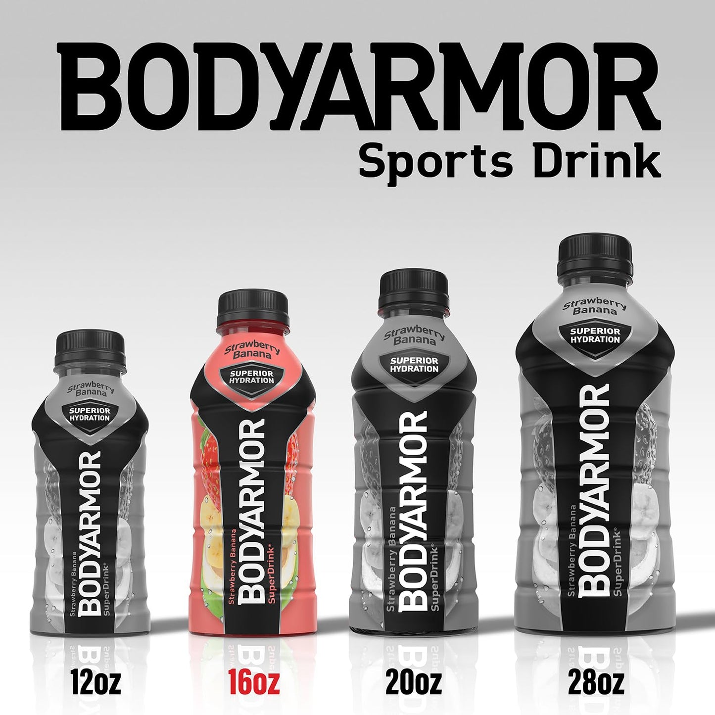 BODYARMOR Blue Raspberry Sports Drink, 16 Fl Oz (Pack of 12)