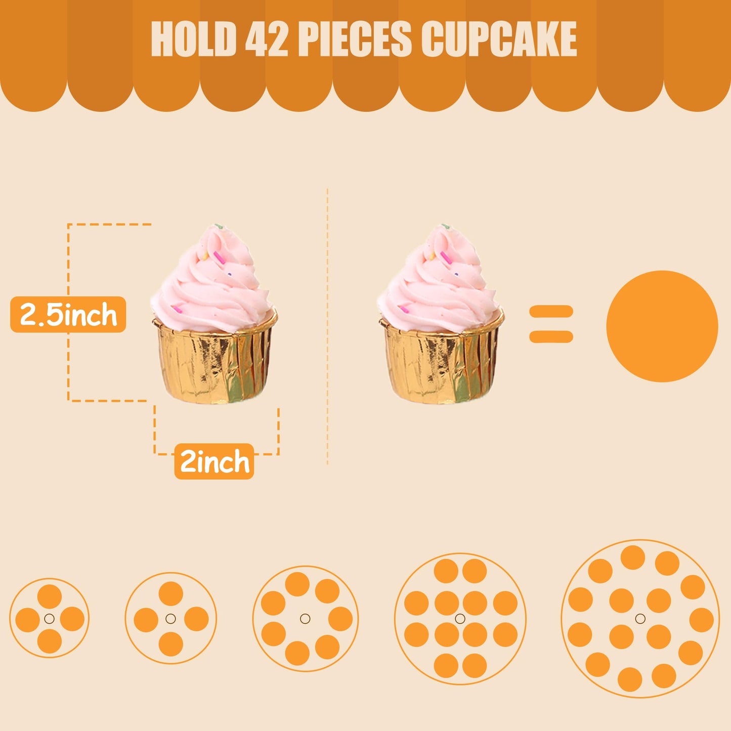 Antimbee 5-Tier Acrylic Cupcake Stand Display