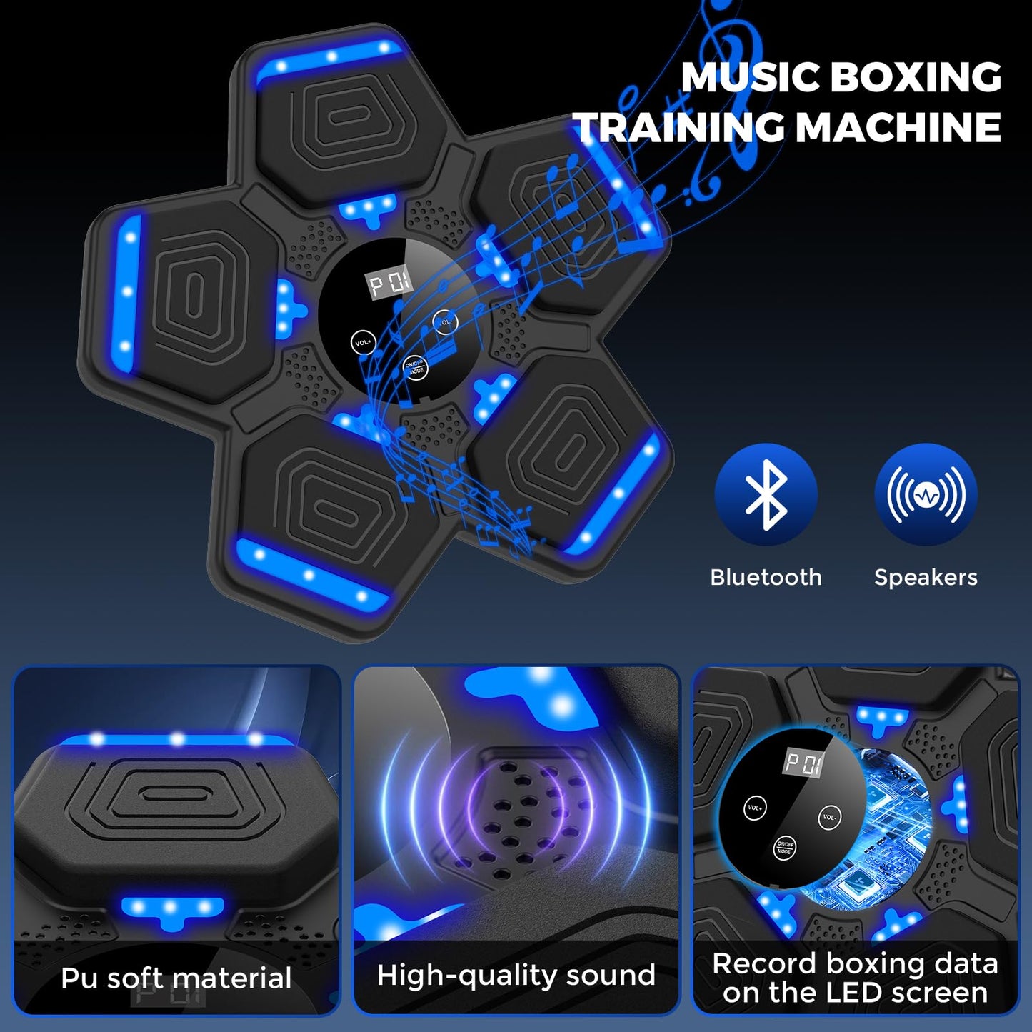 LOLBOX Bluetooth Music Boxing Machine for Kids