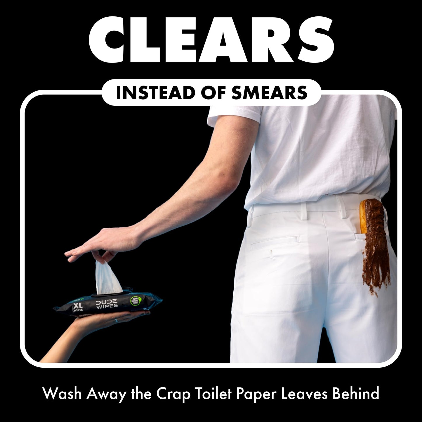 DUDE Flushable Wipes for Adults - 6 Pack