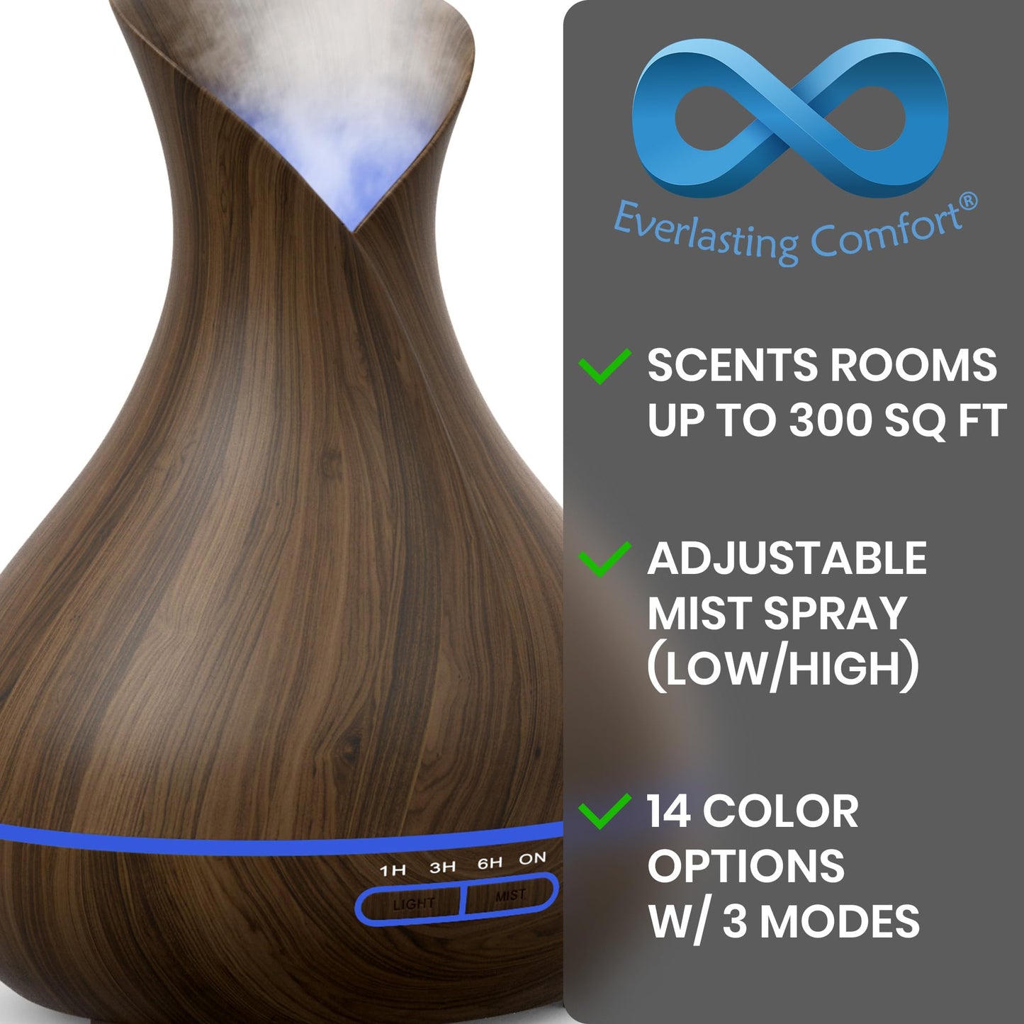 400ml Everlasting Comfort Essential Oil Diffuser