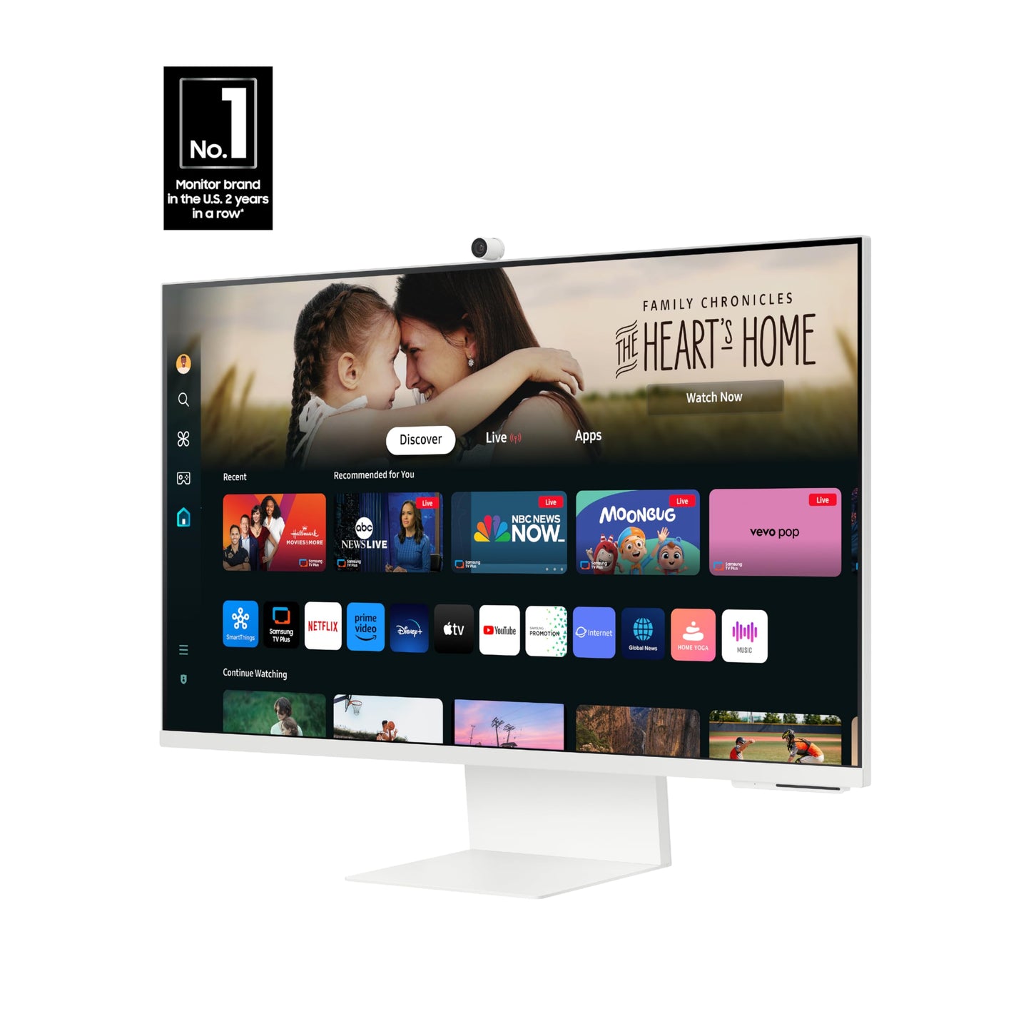 SAMSUNG 32-Inch 4K UHD Smart Monitor with HDR10+