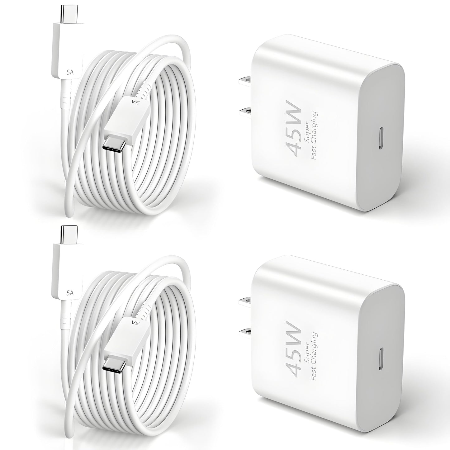 Belcompany 45W USB C Charger with 10ft Cable