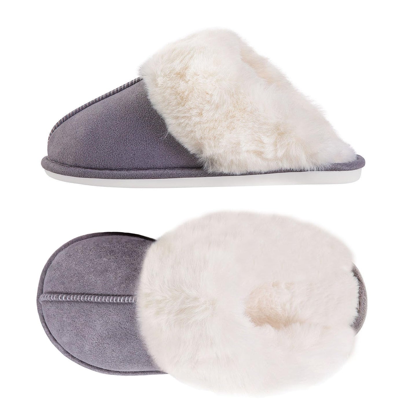 Fuzzy Memory Foam Slippers for Women