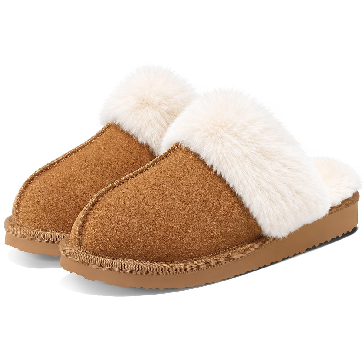 Memory Foam Fuzzy House Slippers for Women