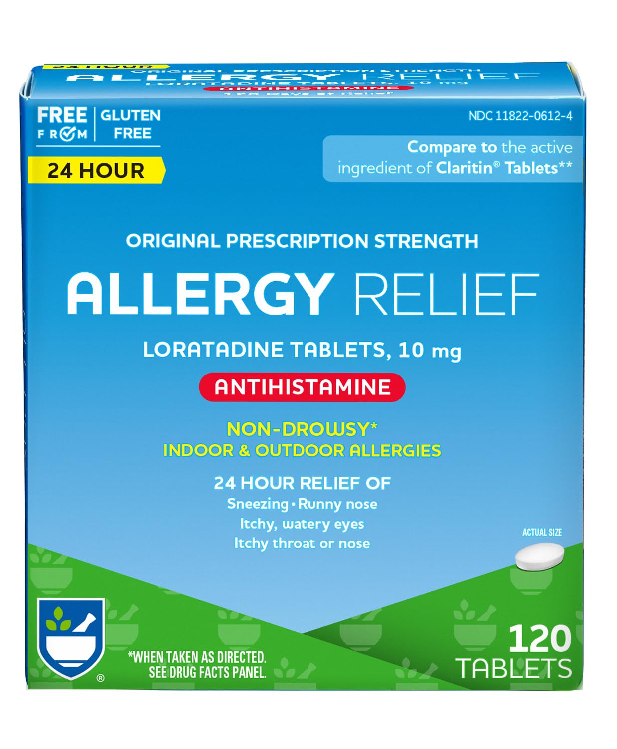 120 Count Rite Aid Allergy Relief Tablets