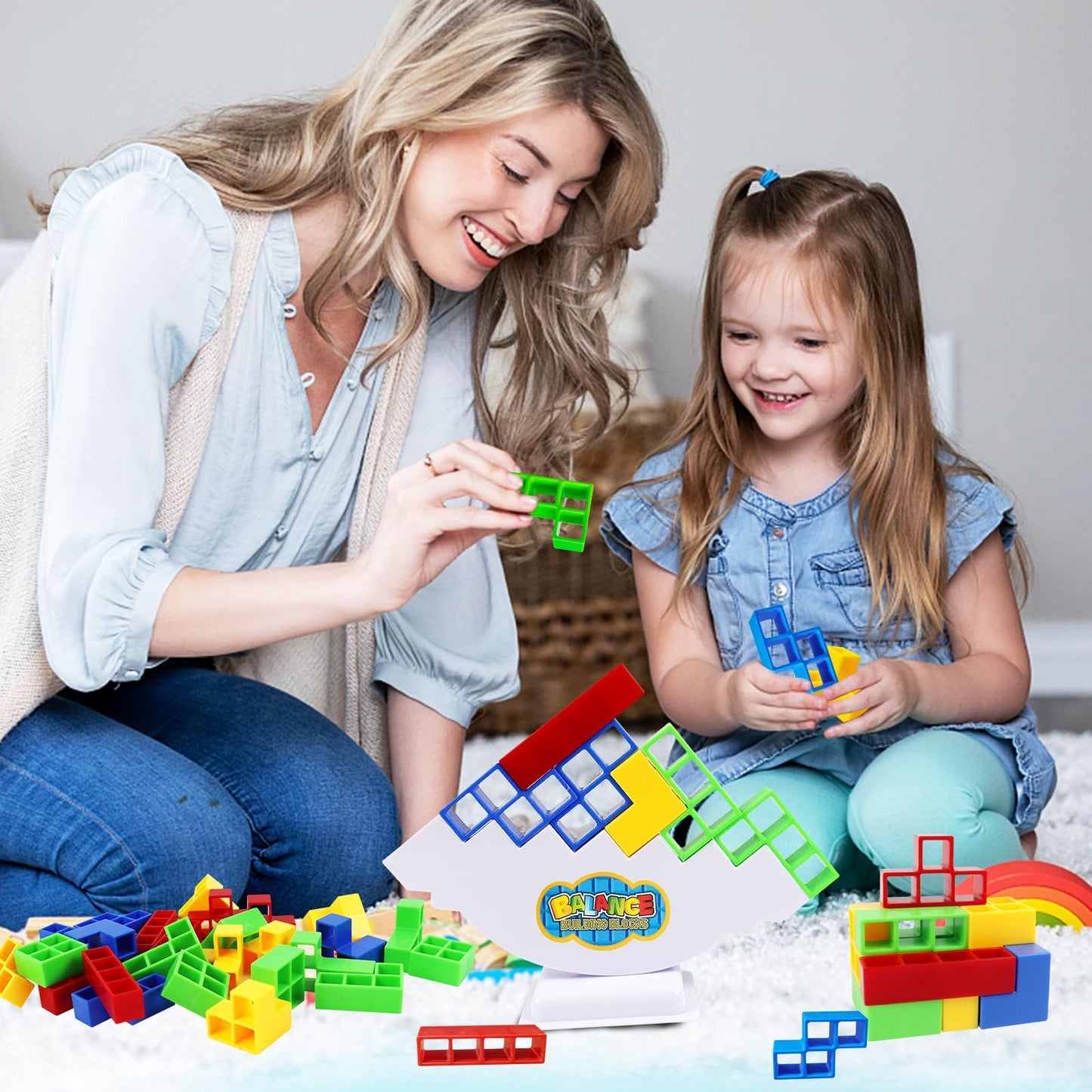 48 Pcs Child Balance Building Toy Set