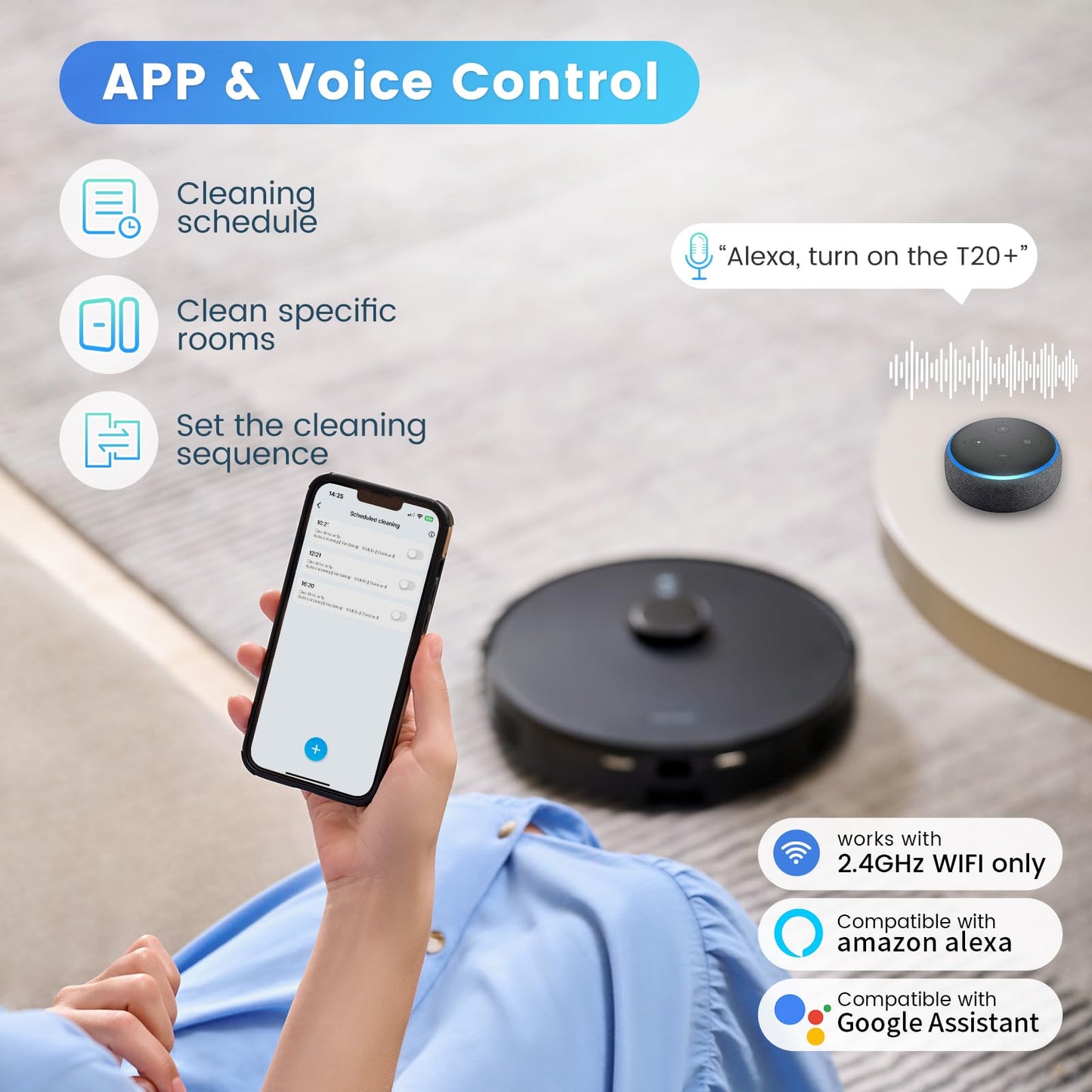 AIRROBO Self-Emptying Robot Vacuum and Mop Combo