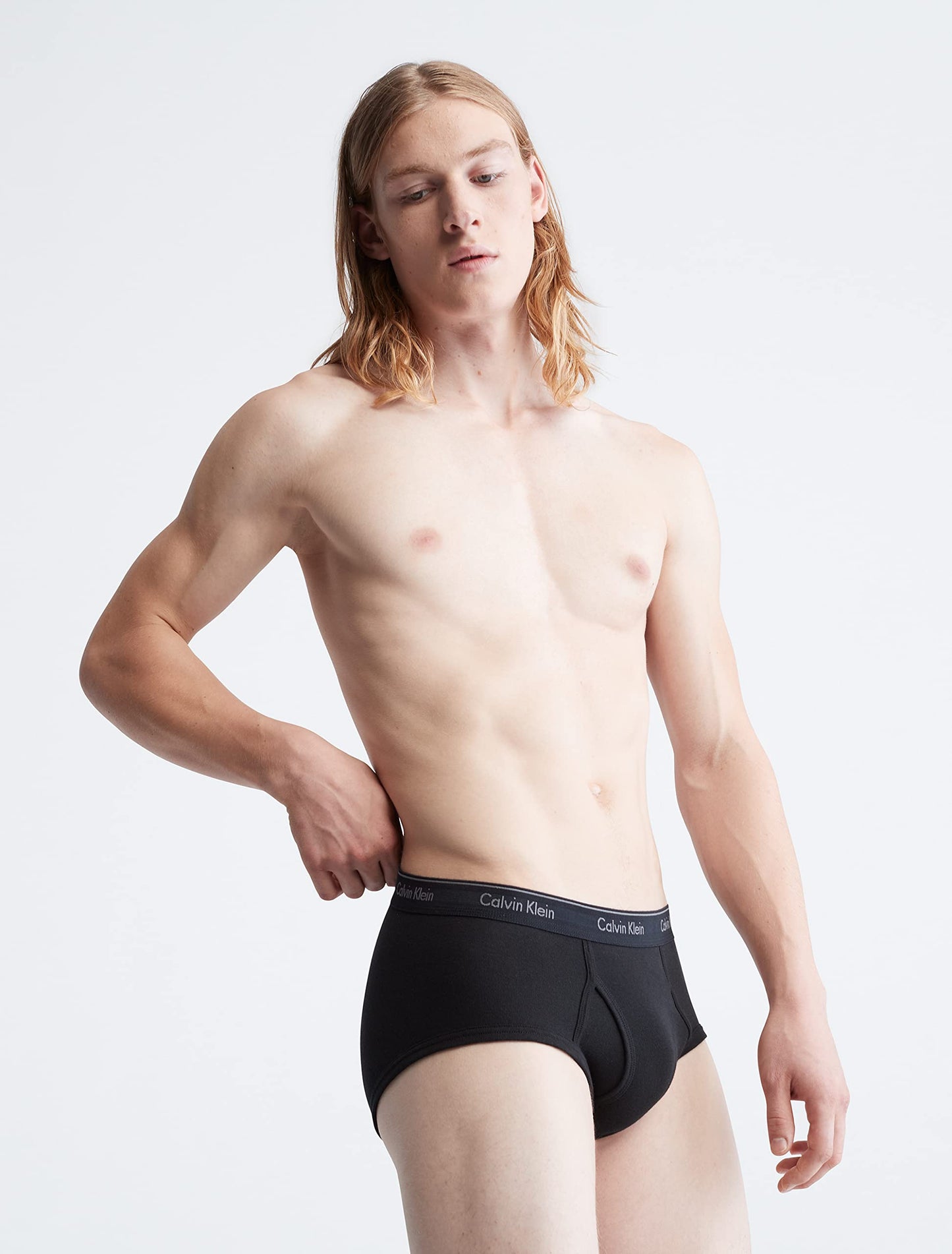 Calvin Klein Men's Cotton Classics 5-Pack Brief, 5 Black, Small