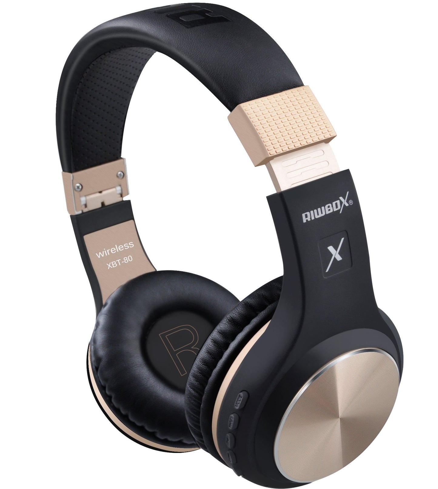 Riwbox Bluetooth Over-Ear Headphones with Mic