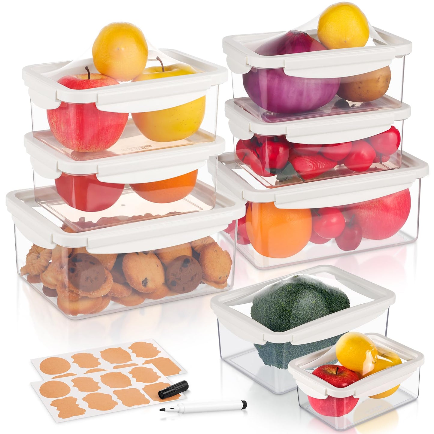 6 PCS Airtight Food Storage Containers by Yomarket