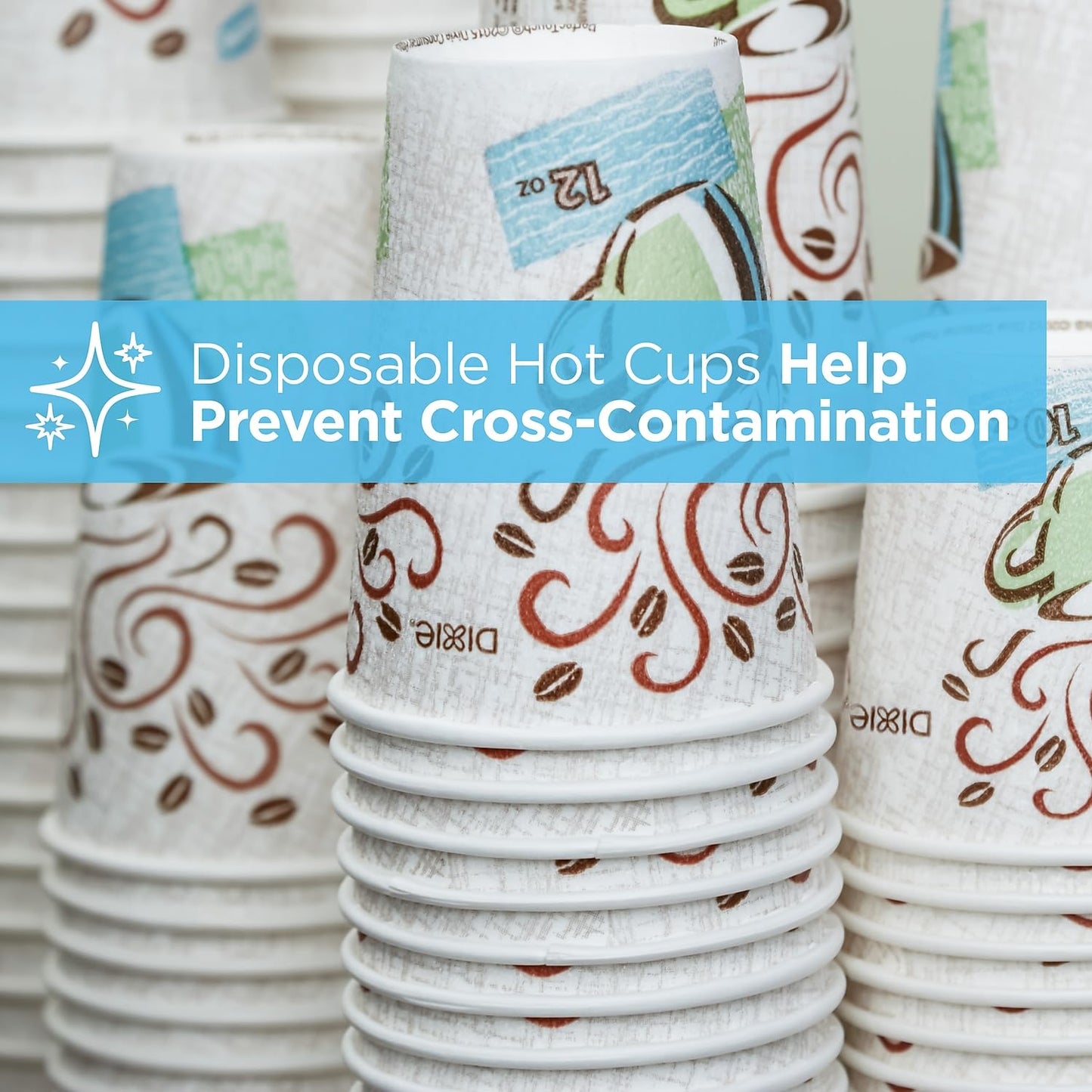 500 Count Dixie 12 Oz Insulated Coffee Cups.