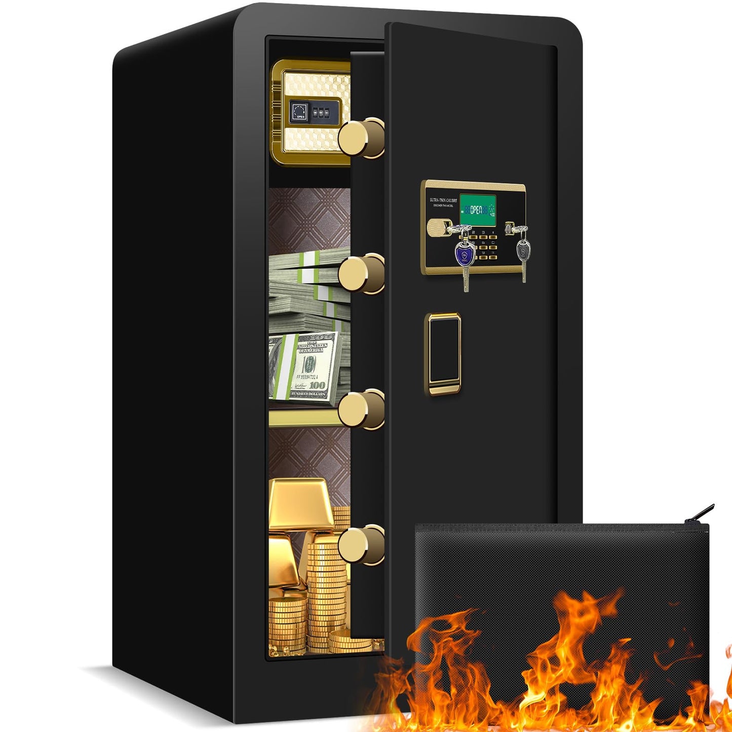 Extra Large Fireproof Safe with Lock Box