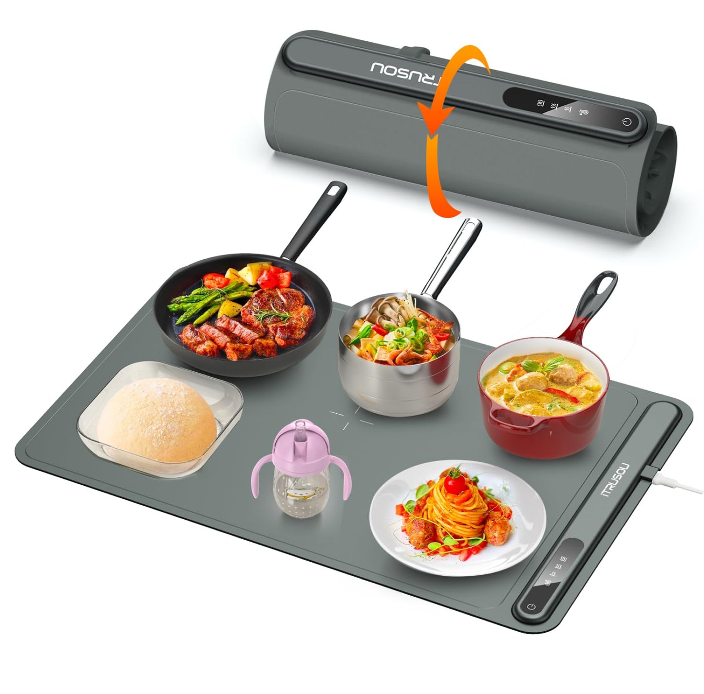 Electric Warming Tray with 3 Temperature Settings