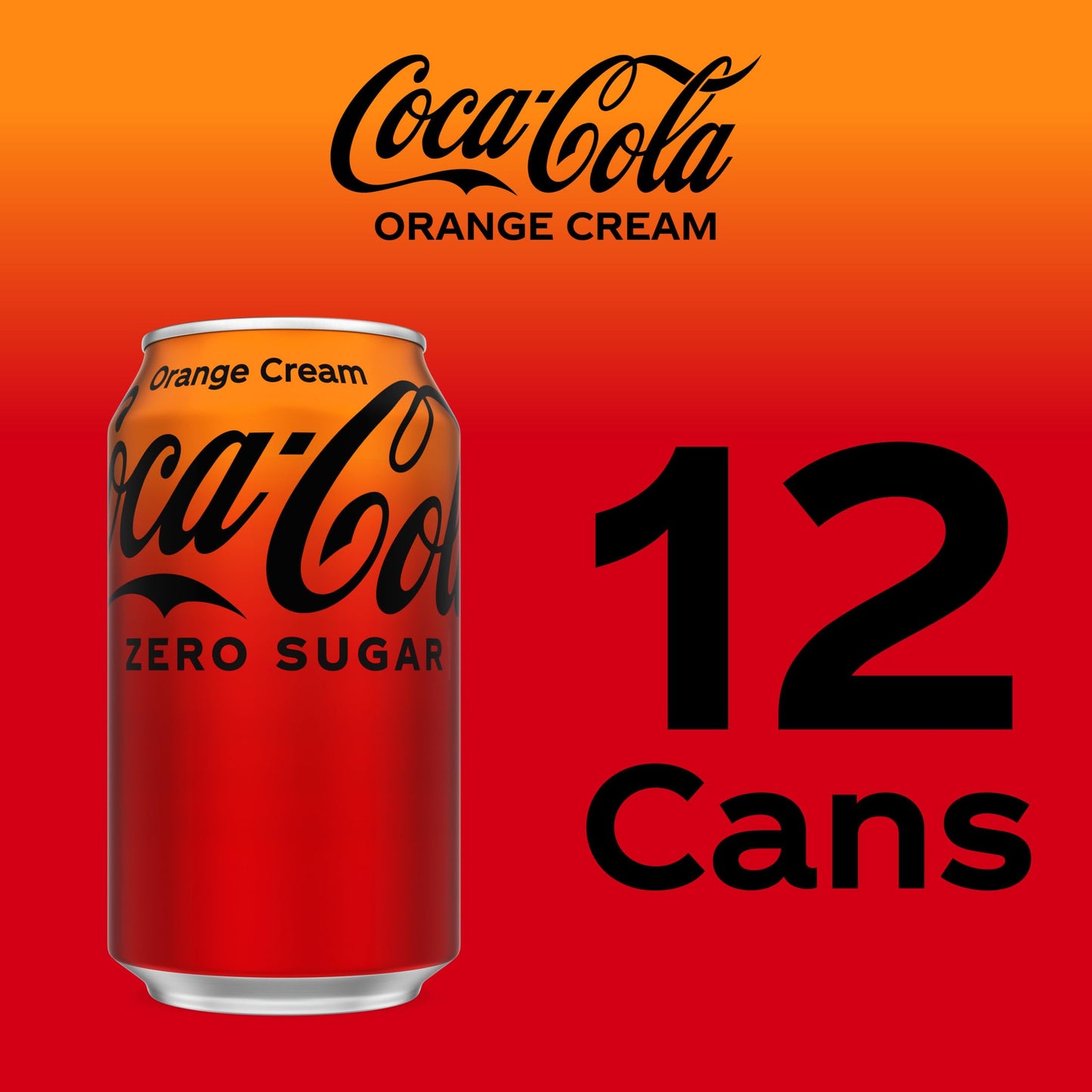 Coca-Cola Zero Sugar Orange Cream 12oz 12pk