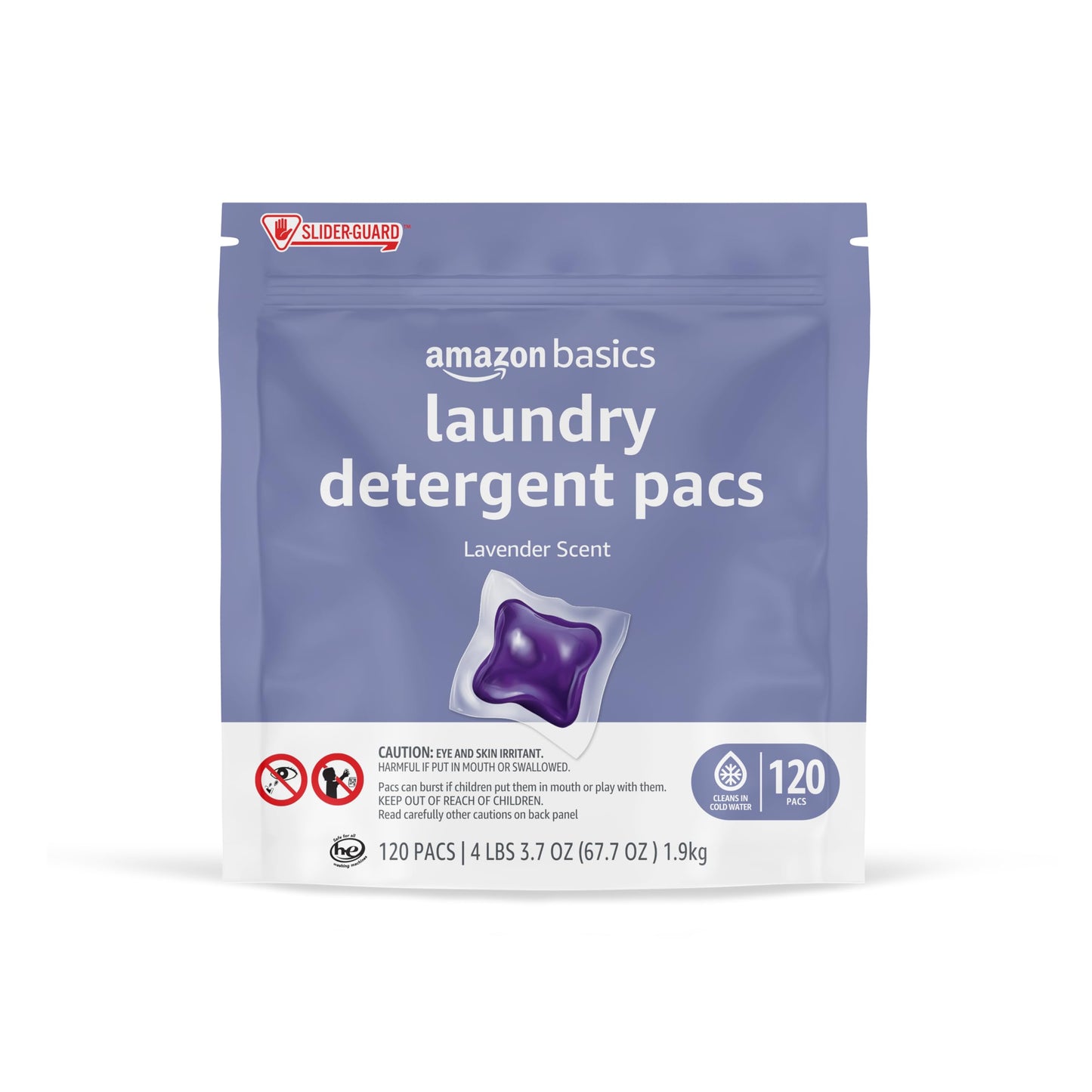 120 Pack Amazon Basics Laundry Detergent Pacs