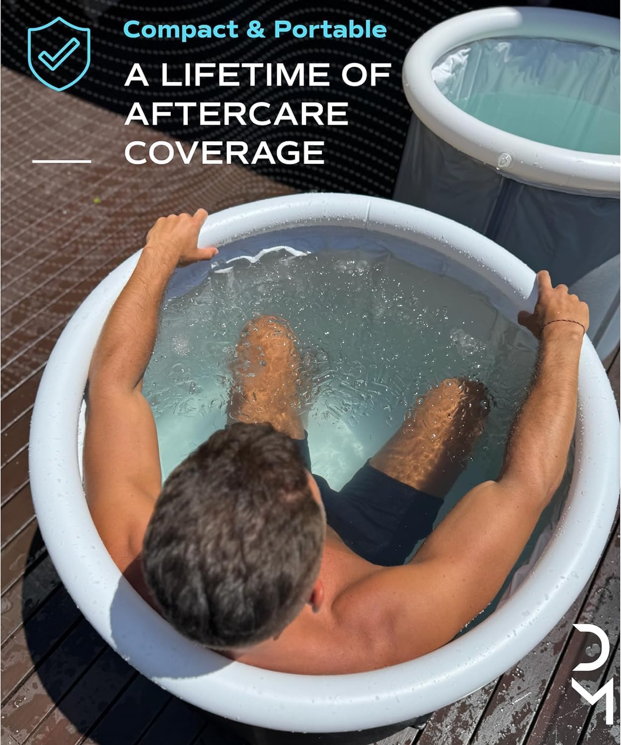 Inflatable Round Cold Plunge Tub - 95GL