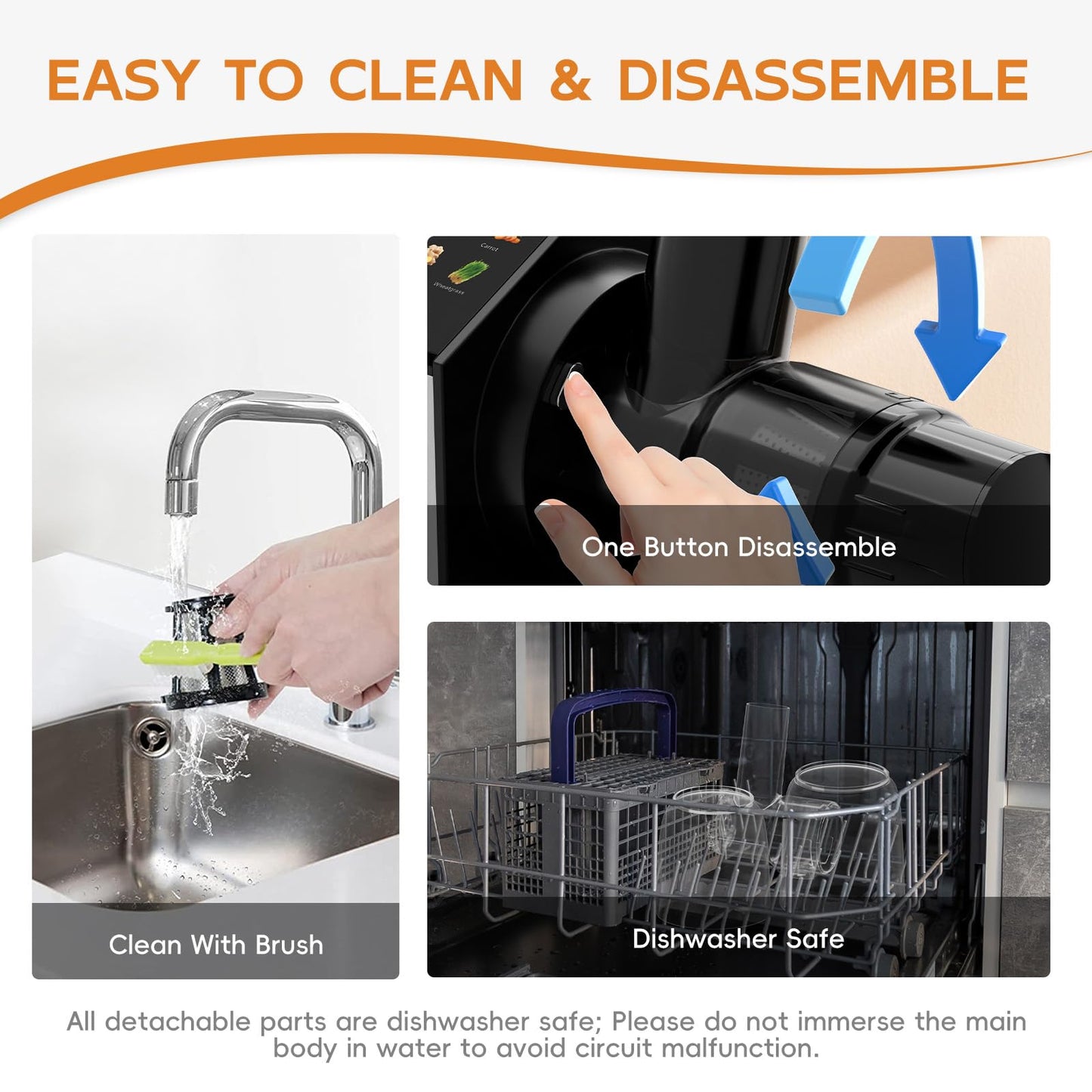 Whuto Cold Press Masticating Juicer with Touchscreen