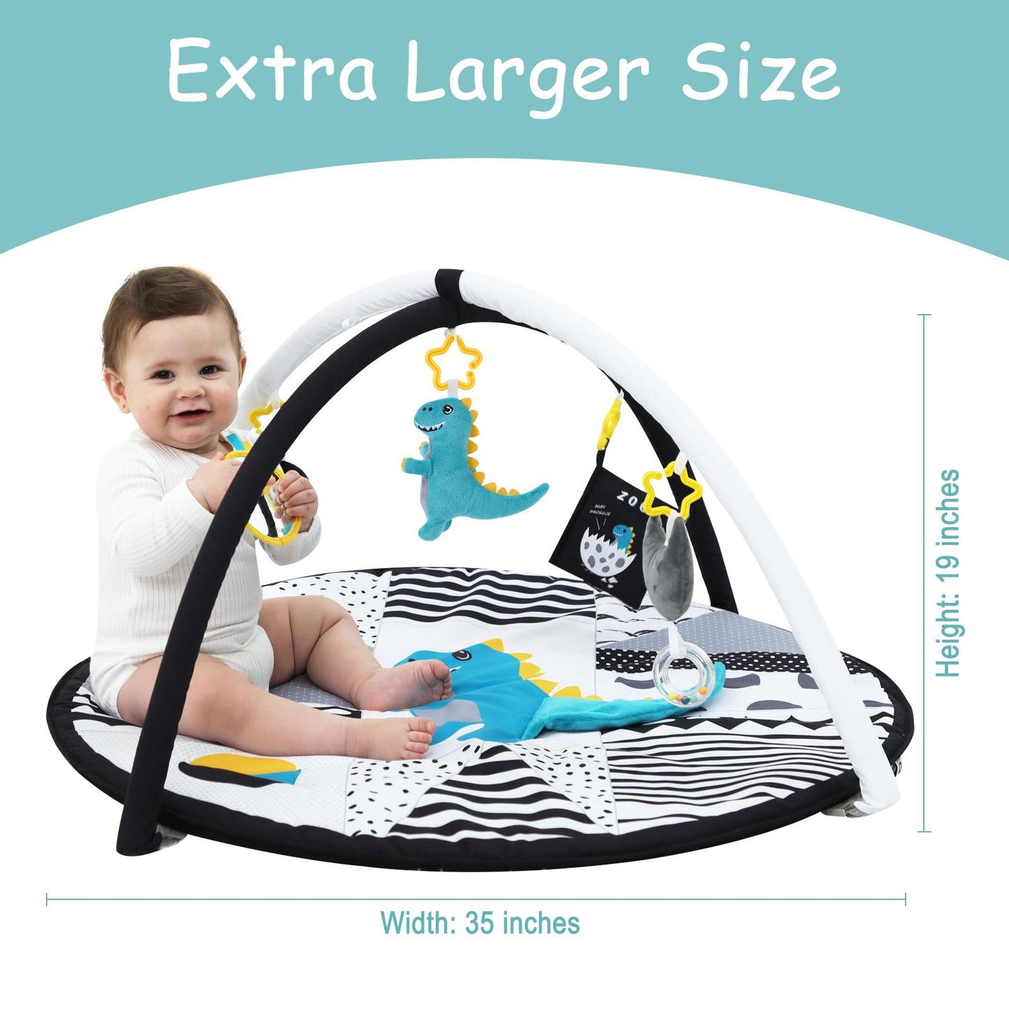 Baby Activity Gym with Toys for Sensory Play