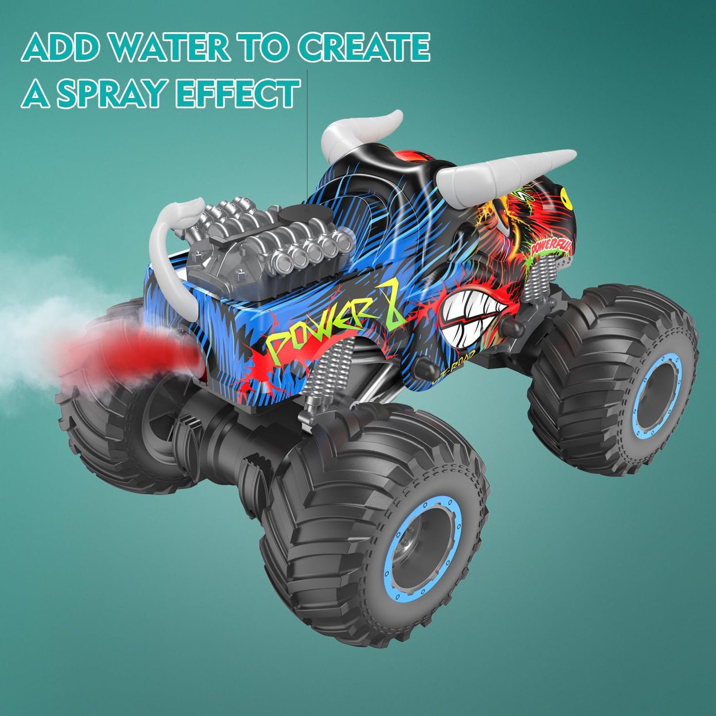 Remote Control Monster Truck with Music & Lights