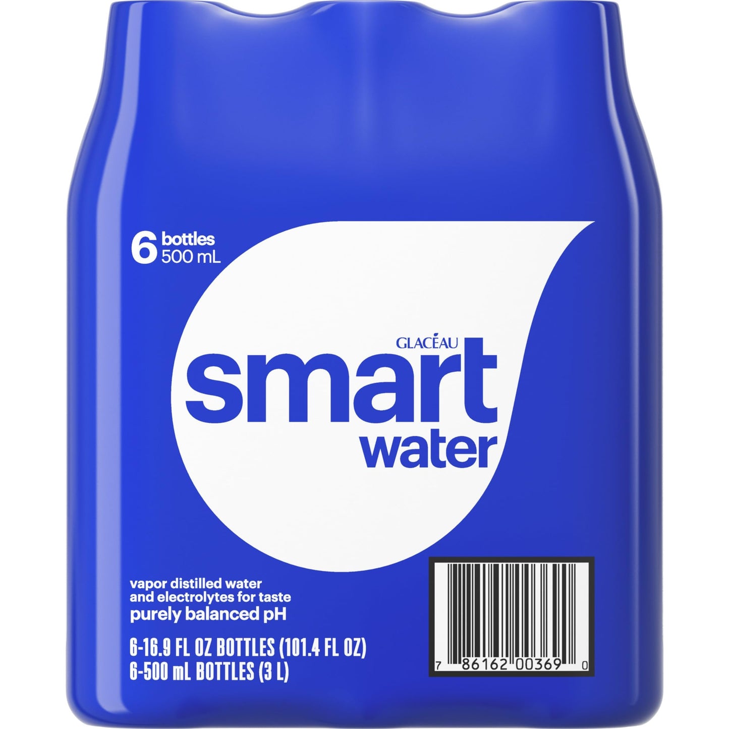 6 Pack smartwater Premium Vapor Distilled Water