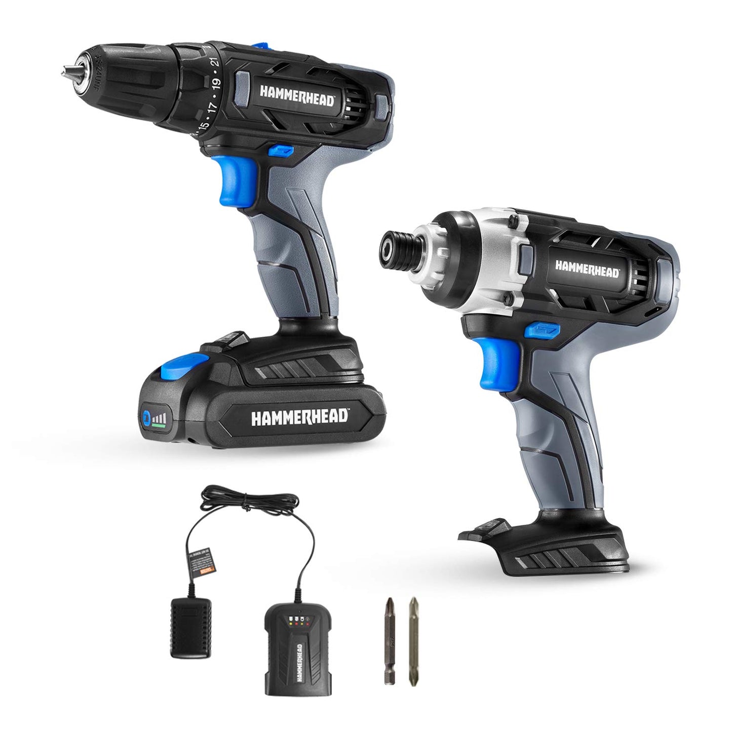 Hammerhead 20V Cordless Drill and Impact Driver