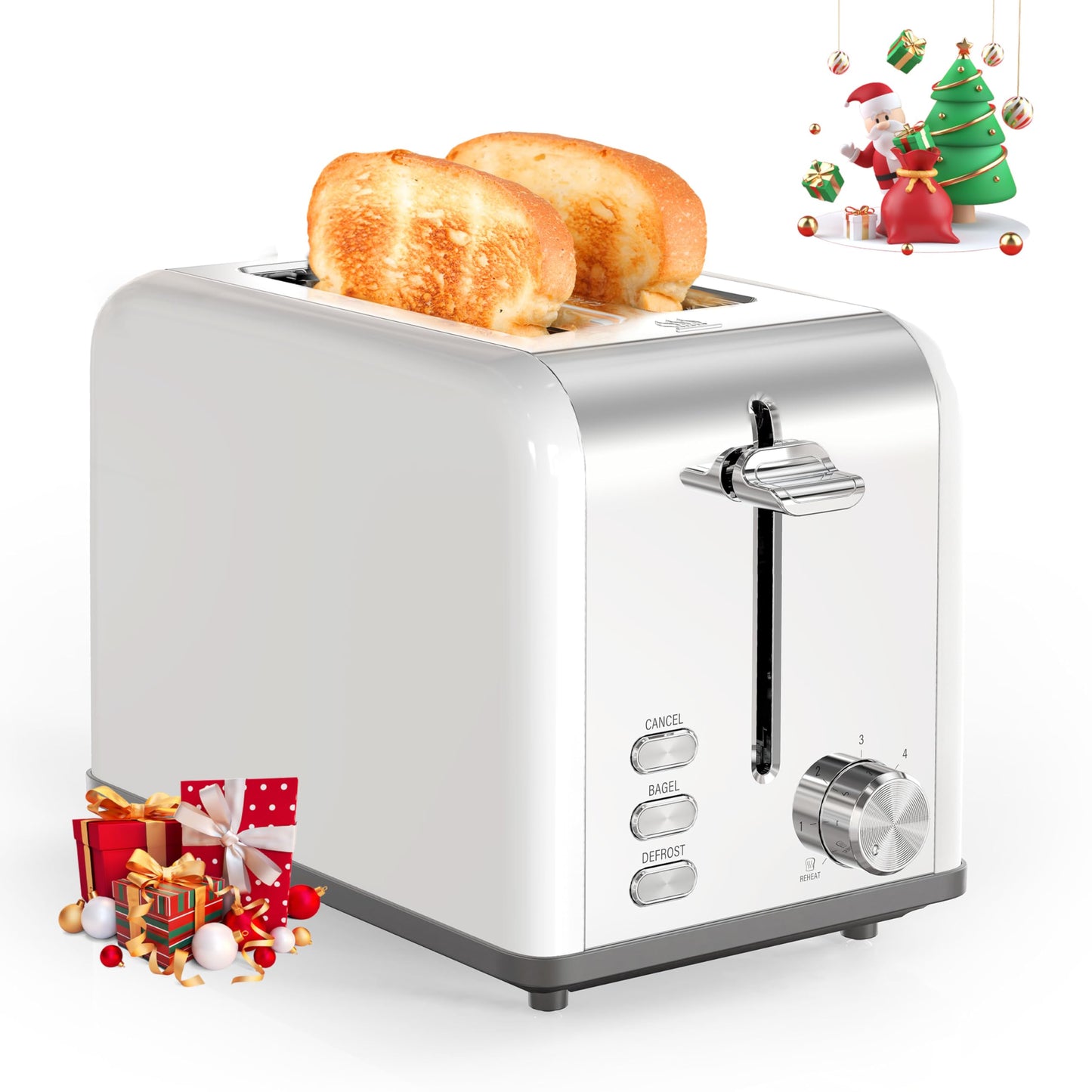 2-Slice Toaster with Extra Wide Slot & Functions