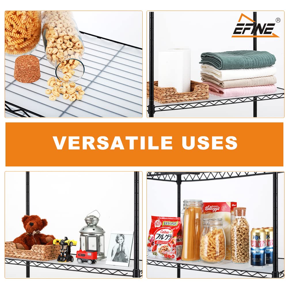 5-Shelf Storage Units on Wheels for Home