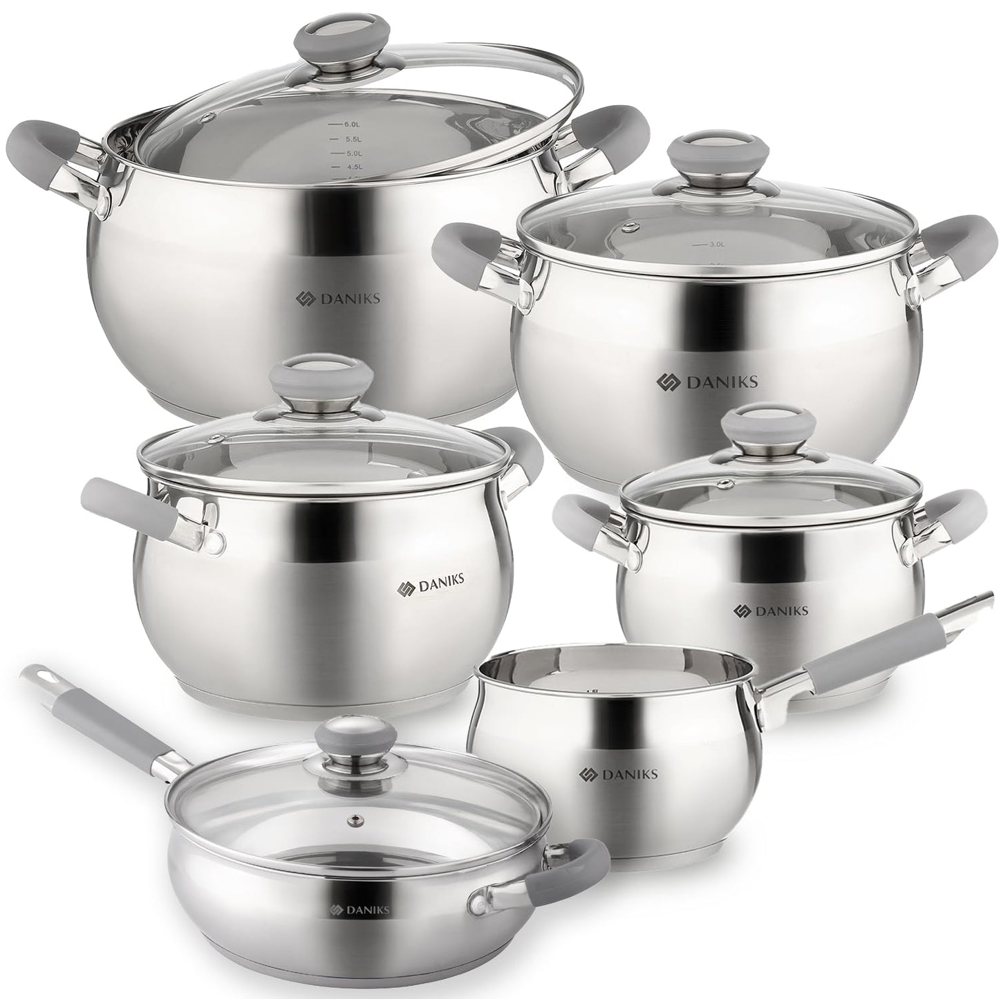 11-Piece Stainless Steel Induction Cookware Set