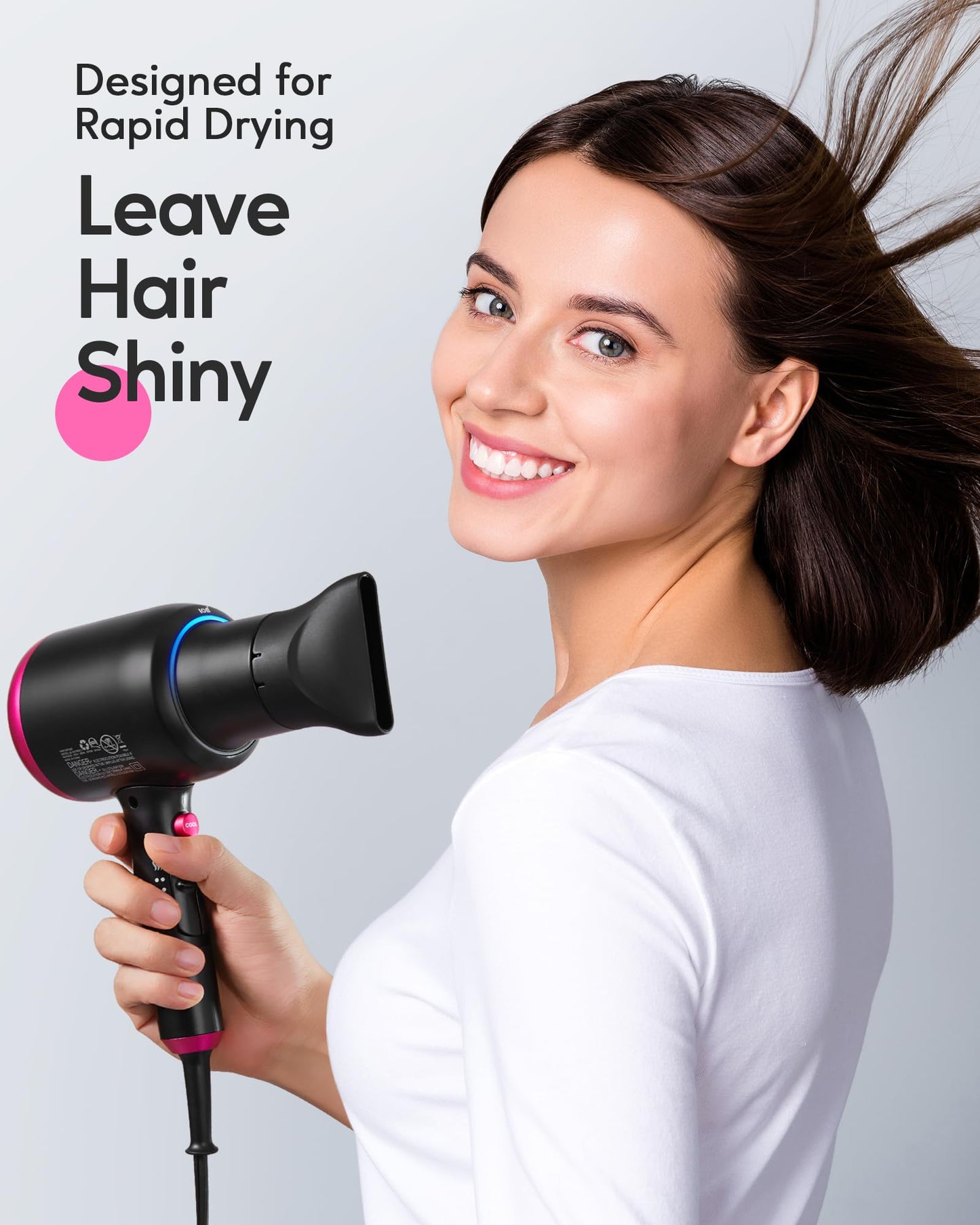 Wavytalk Ionic Hair Dryer with Diffuser, 1875W