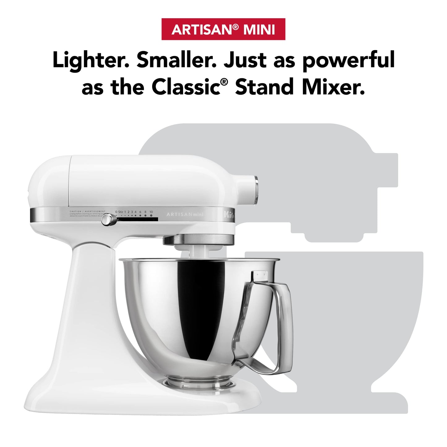 KitchenAid Mini 3.5 Quart Stand Mixer - White