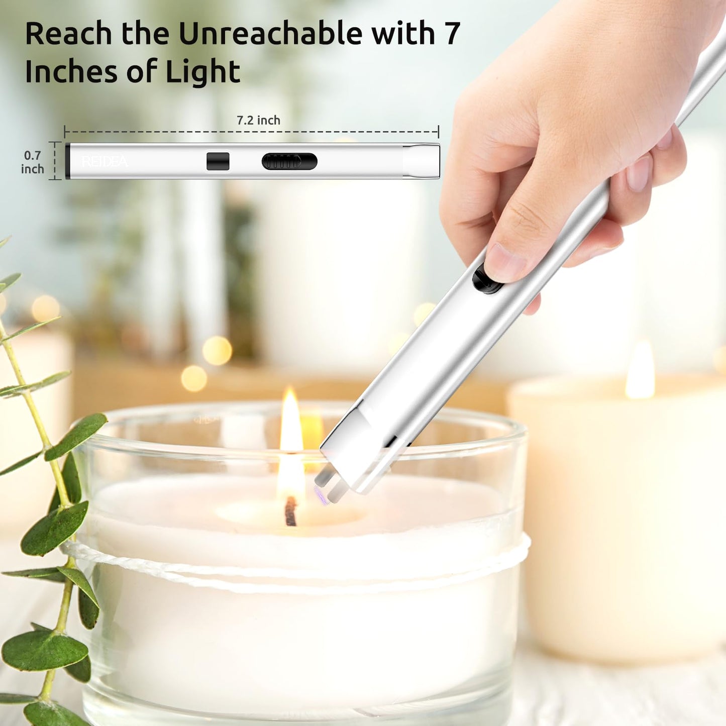 REIDEA Electric Candle Lighter with Fingerprint Lock