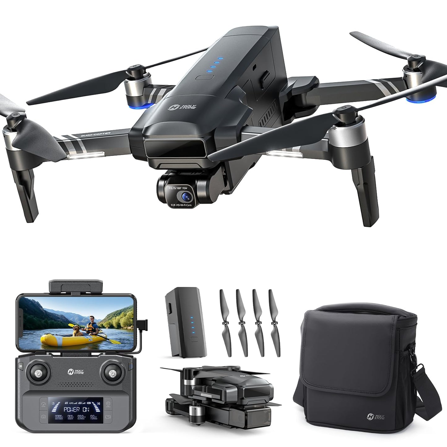Holy Stone 4K EIS GPS Drone with Gimbal