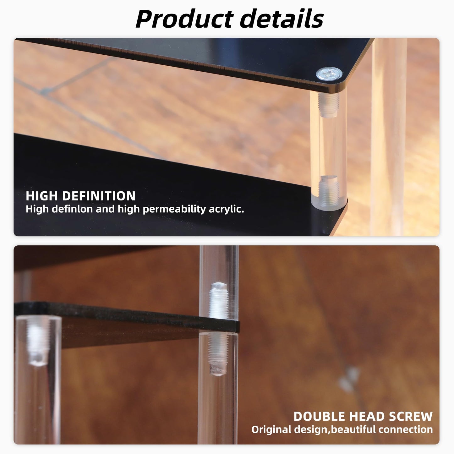 Acrylic Display Risers,Perfume Organizer,Display Riser,Cupcake Display Stand Steps, Organizer Shelf Stand for Figures, Dessert, Cosmetics, Lotion, Cream and Cologne Organizer