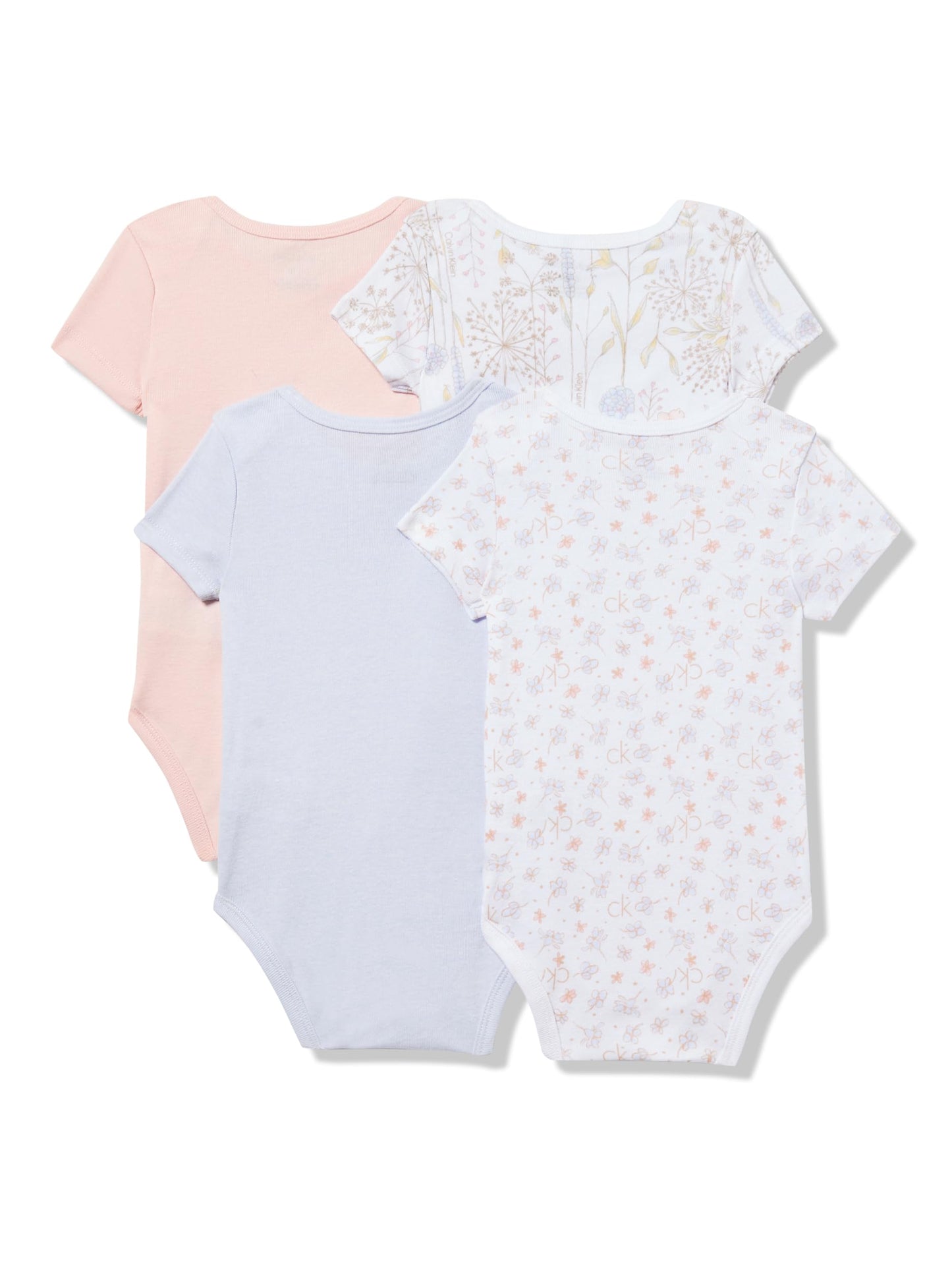 Calvin Klein 4-Pack Baby Bodysuits for Infants