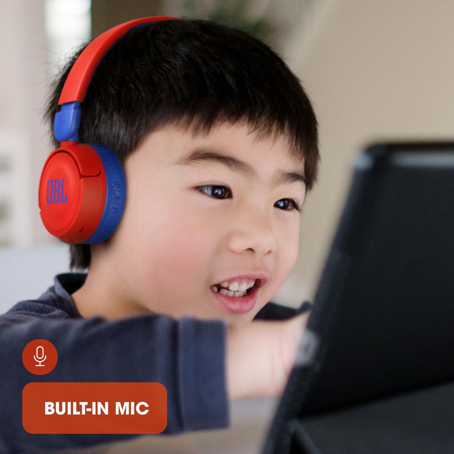 JBL JR 310 Kids On-Ear Headphones - Red/Blue