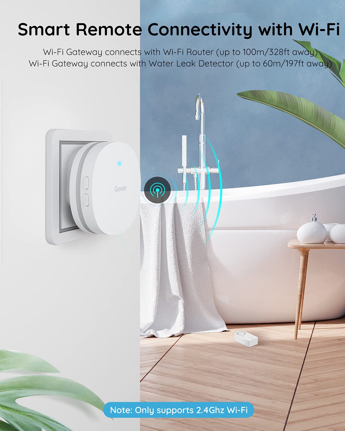 Govee 3-Pack Smart Water Leak Detector