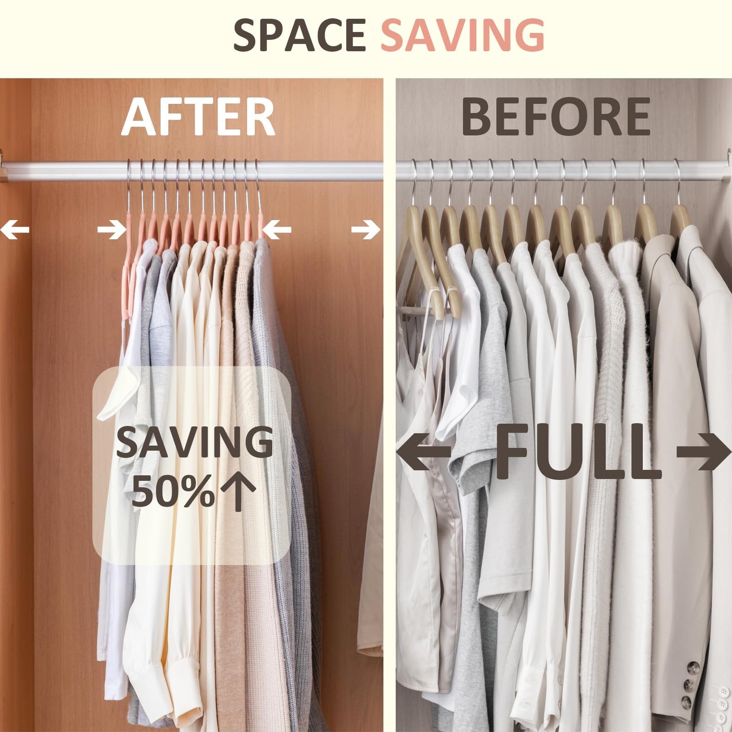 50 Pack Velvet Hangers with 360 Swivel Hook